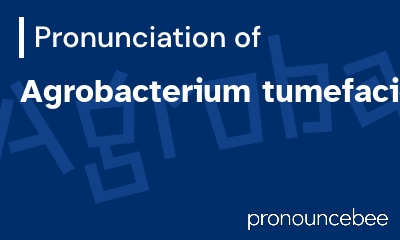 how to pronounce agrobacterium-tumefaciens feature image