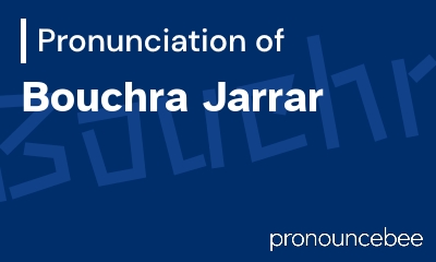 how to pronounce bouchra-jarrar feature image
