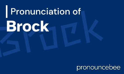 how to pronounce brock feature image