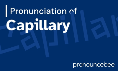 how to pronounce capillary feature image