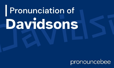 how to pronounce davidsons feature image