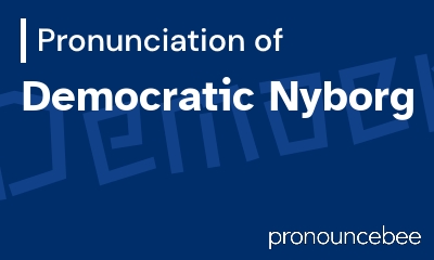 how to pronounce democratic-nyborg feature image