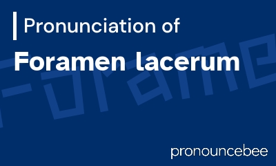 how to pronounce foramen-lacerum feature image