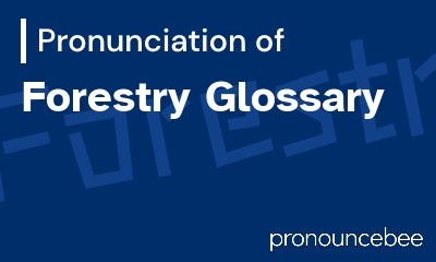 how to pronounce forestry-glossary feature image
