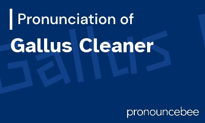 how to pronounce gallus-cleaner feature image