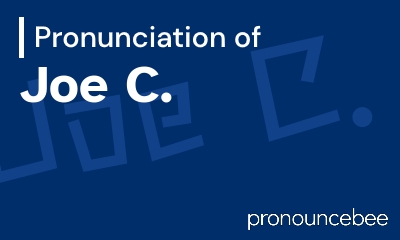 how to pronounce joe-c feature image