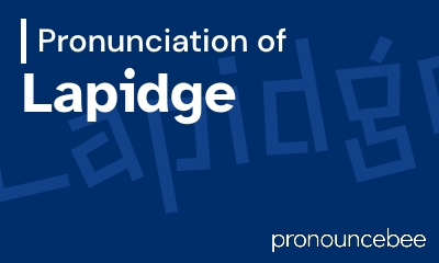 how to pronounce lapidge feature image