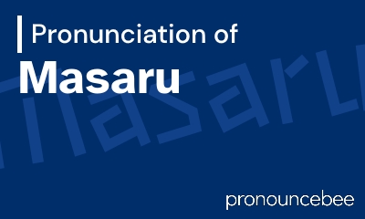 how to pronounce masaru feature image