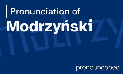 how to pronounce modrzy-ski feature image