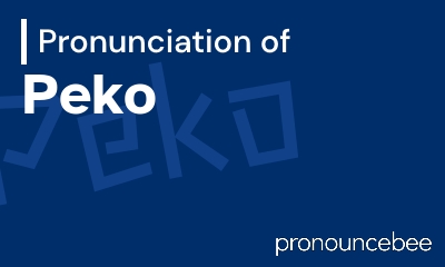 how to pronounce peko feature image