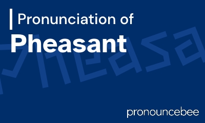how to pronounce pheasant feature image