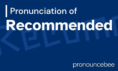 how to pronounce recommended feature image