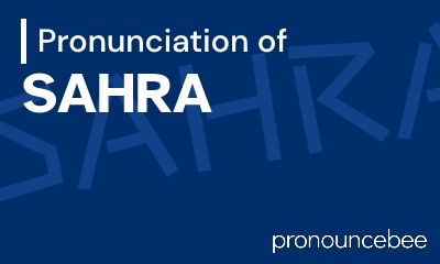 how to pronounce sahra feature image