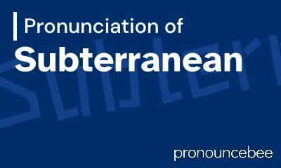 how to pronounce subterranean feature image