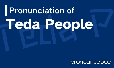 how to pronounce teda-people feature image
