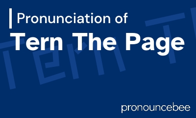 how to pronounce tern-the-page feature image