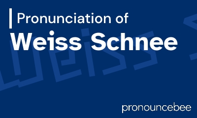 how to pronounce weiss-schnee feature image