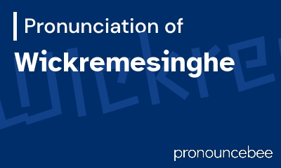 how to pronounce wickremesinghe feature image
